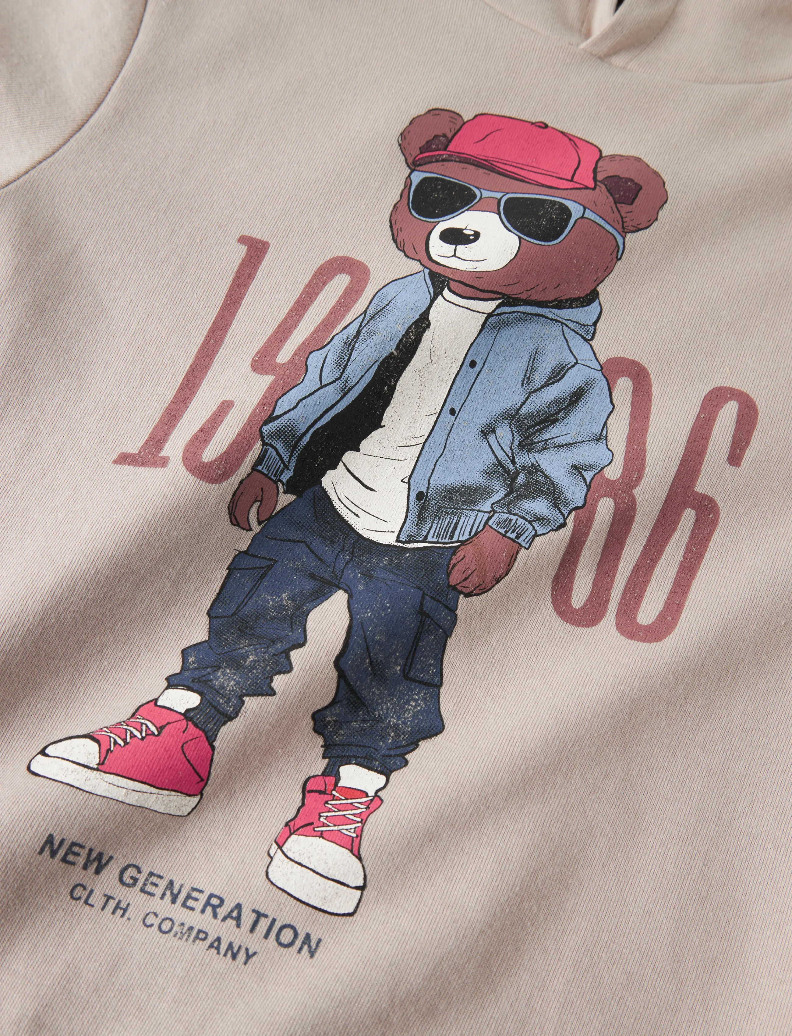 name it - NKMDOBS LS NREG SWEAT WH UNB BOX - chateau gray - 5
