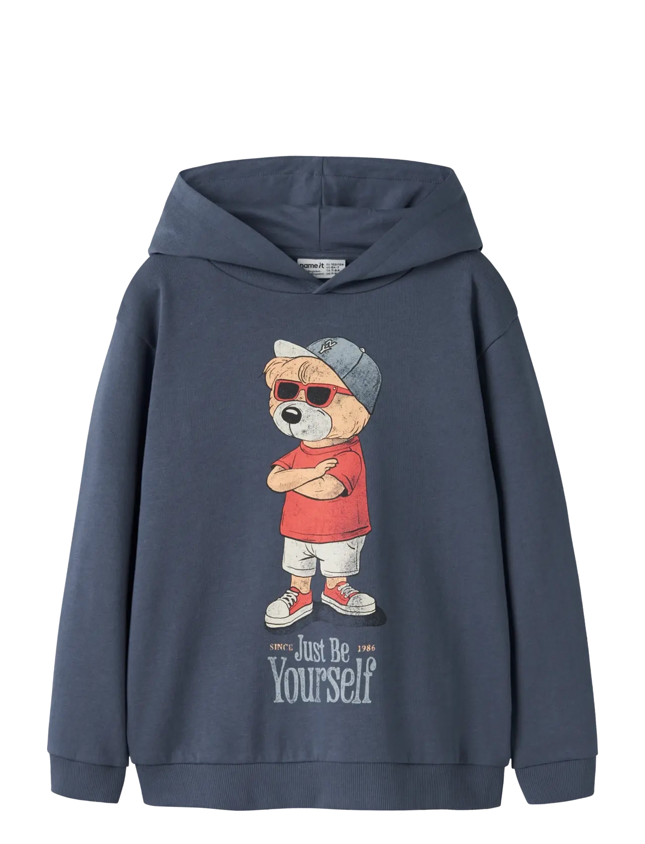 name it NKMDOBS LS NREG SWEAT WH UNB BOX - Versla eftir stærð - VINTAGE INDIGO / blue
