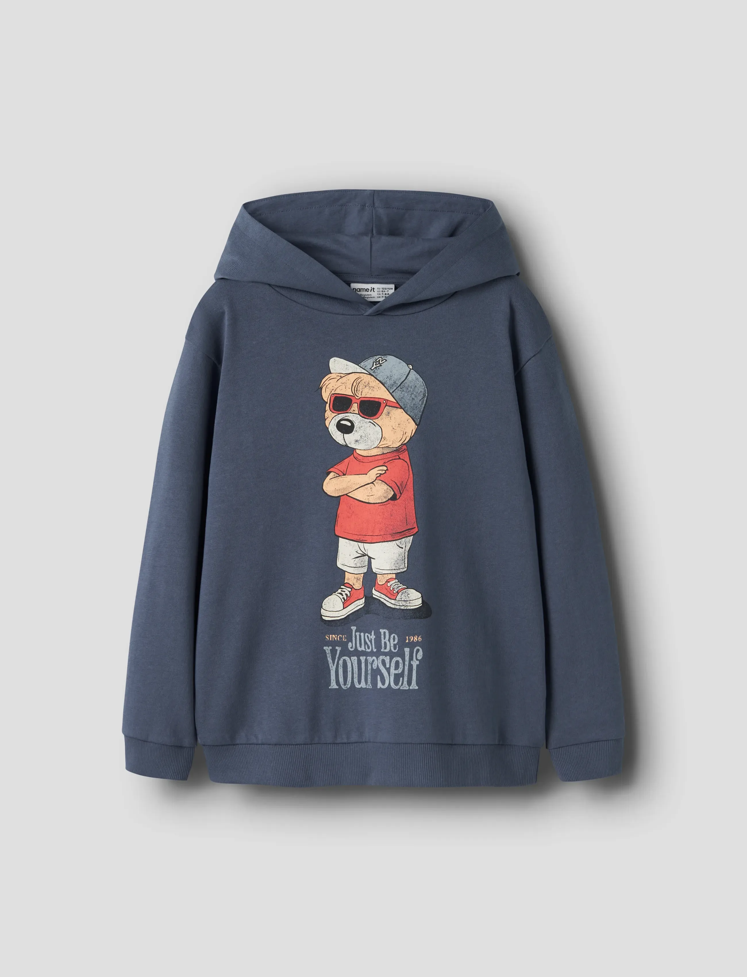 name it NKMDOBS LS NREG SWEAT WH UNB BOX - Sweatshirts & Hættetrøjer - VINTAGE INDIGO / blue