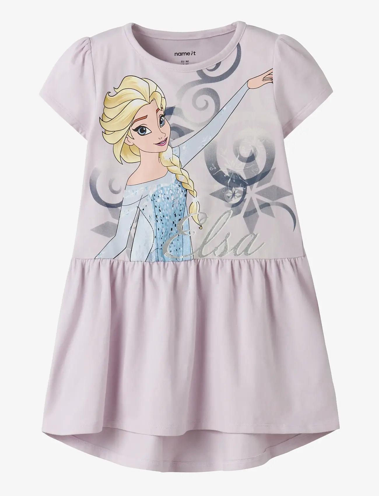 name it - NMFMOMSA FROZEN SS DRESS WDI - kortærmede hverdagskjoler - lavender fog - 0