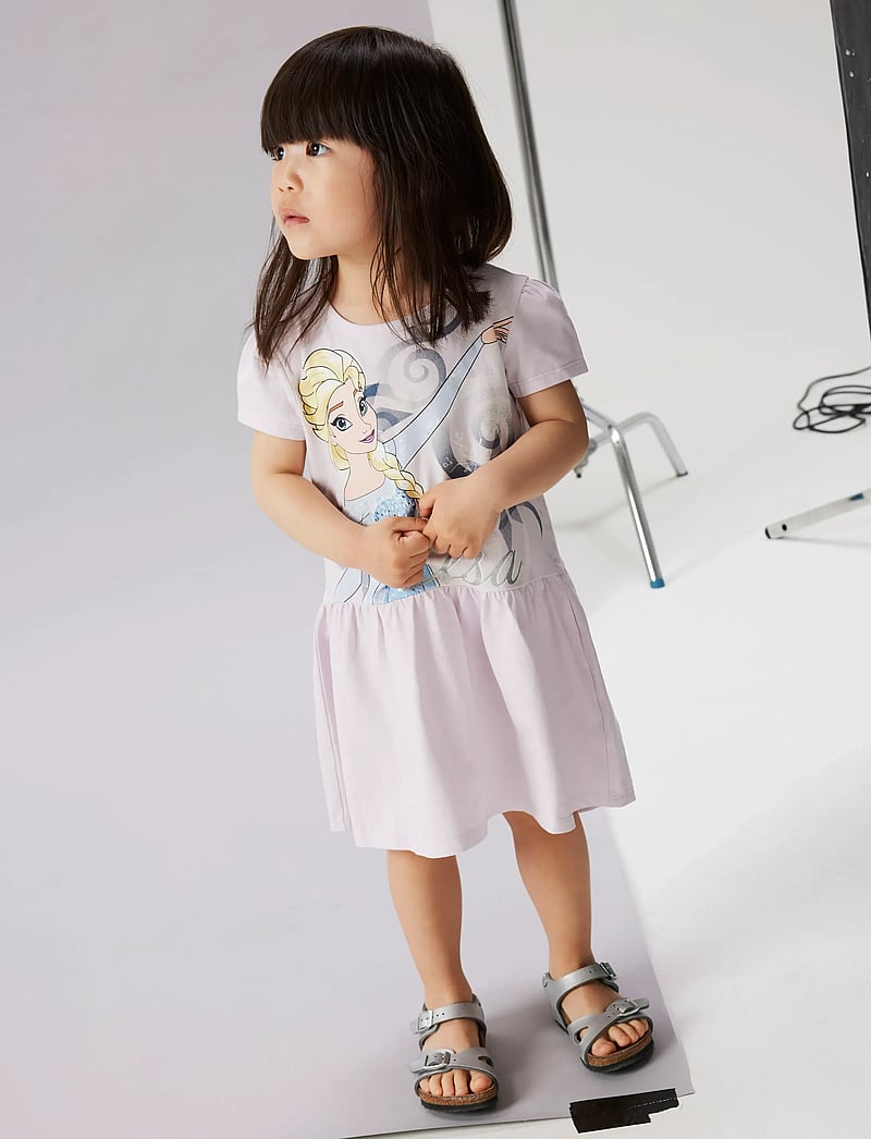 name it - NMFMOMSA FROZEN SS DRESS WDI - kortærmede hverdagskjoler - lavender fog - 3
