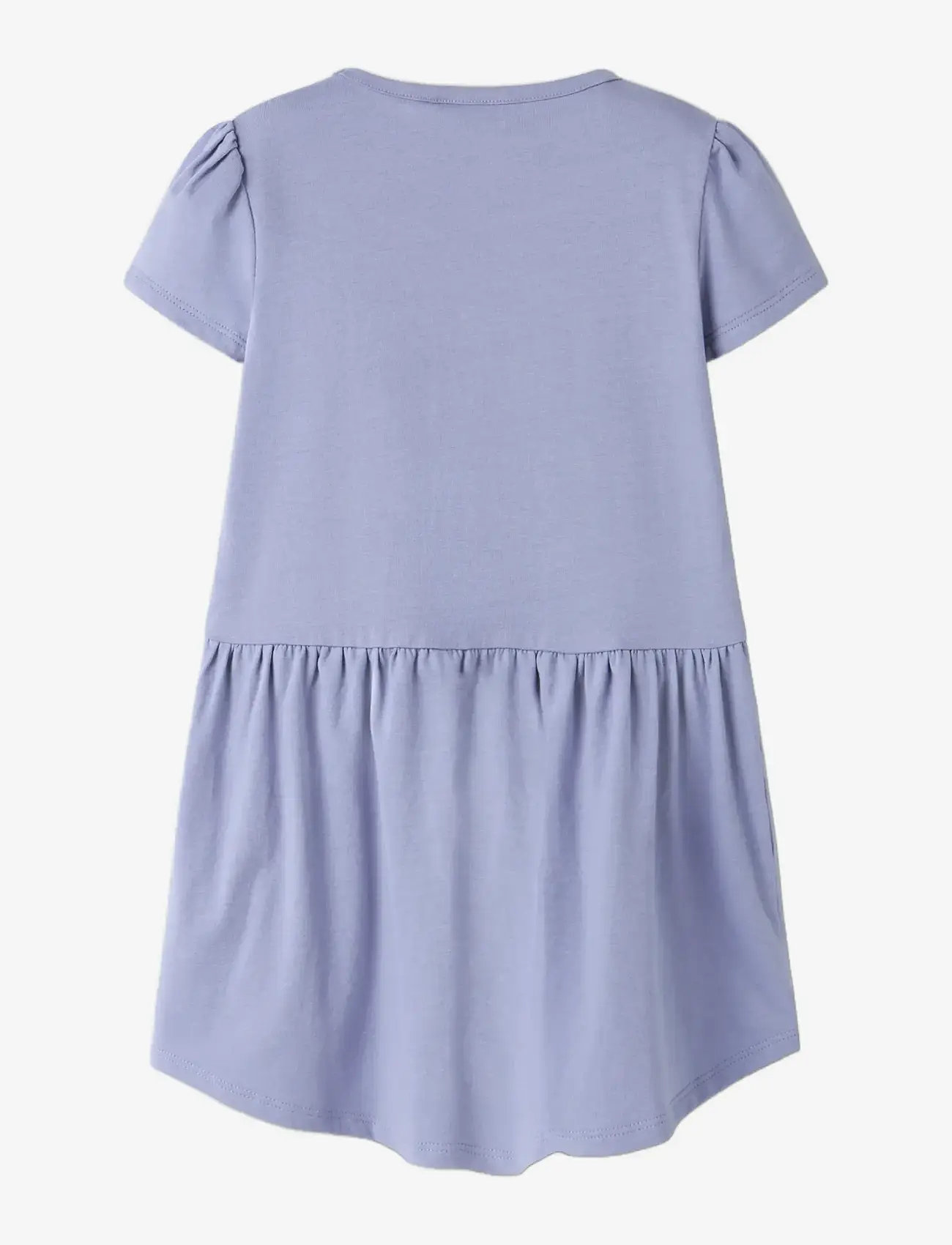 name it - NMFMOMSA FROZEN SS DRESS WDI - kortærmede hverdagskjoler - purple impression - 1