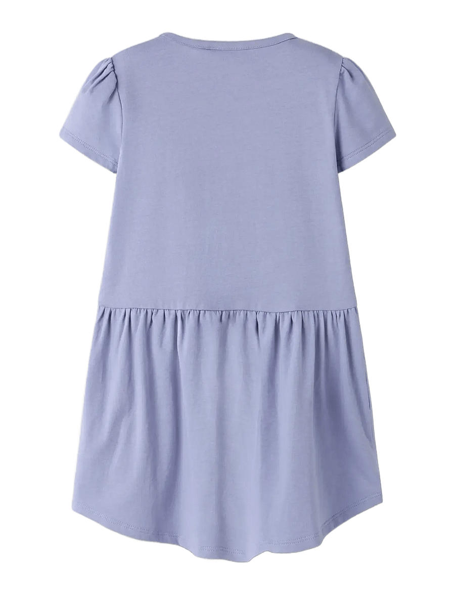 name it - NMFMOMSA FROZEN SS DRESS WDI - kurzärmelige freizeitkleider - purple impression - 1