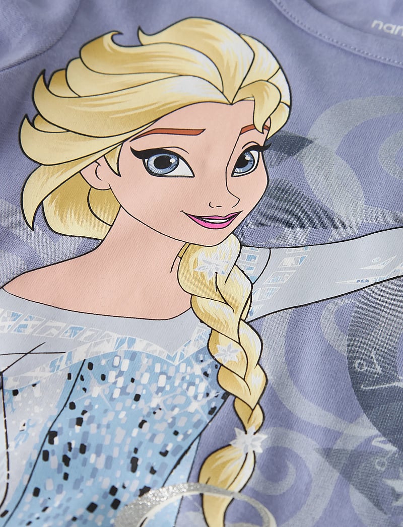 name it - NMFMOMSA FROZEN SS DRESS WDI - kortærmede hverdagskjoler - purple impression - 2
