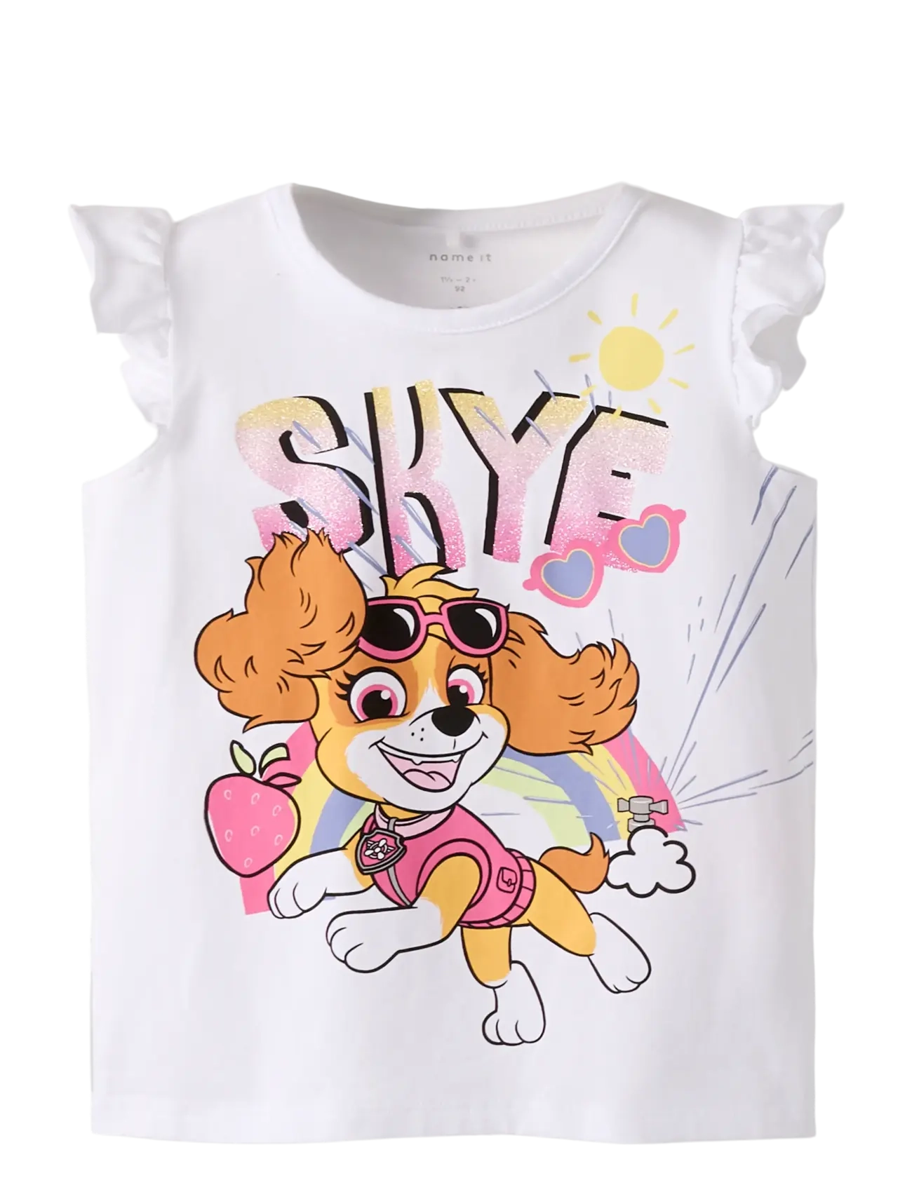 NAME IT Nmfmaria Paw Capsl Oberteil Box Cplg Weiß - 104 - Kinder