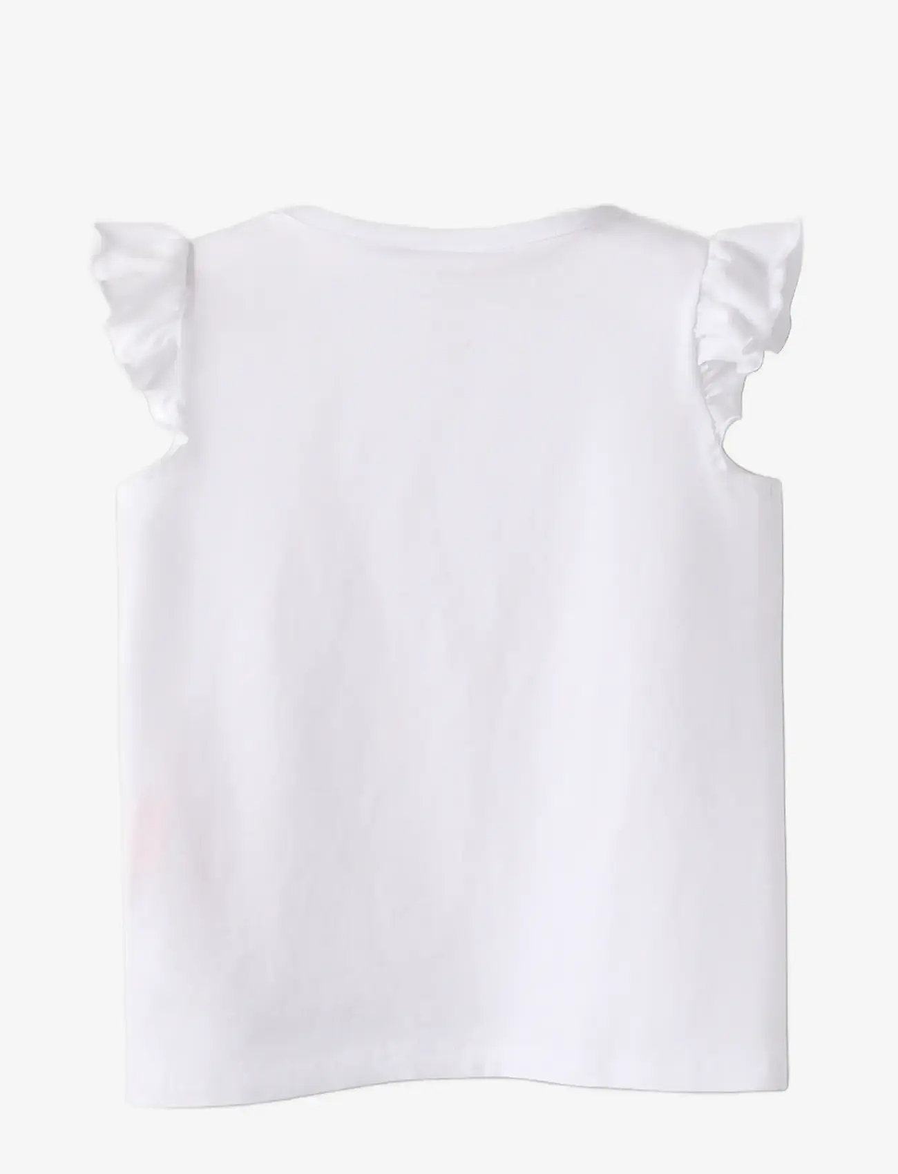 name it - NMFMARIA PAW CAPSL TOP BOX CPLG - short-sleeved t-shirts - bright white - 1