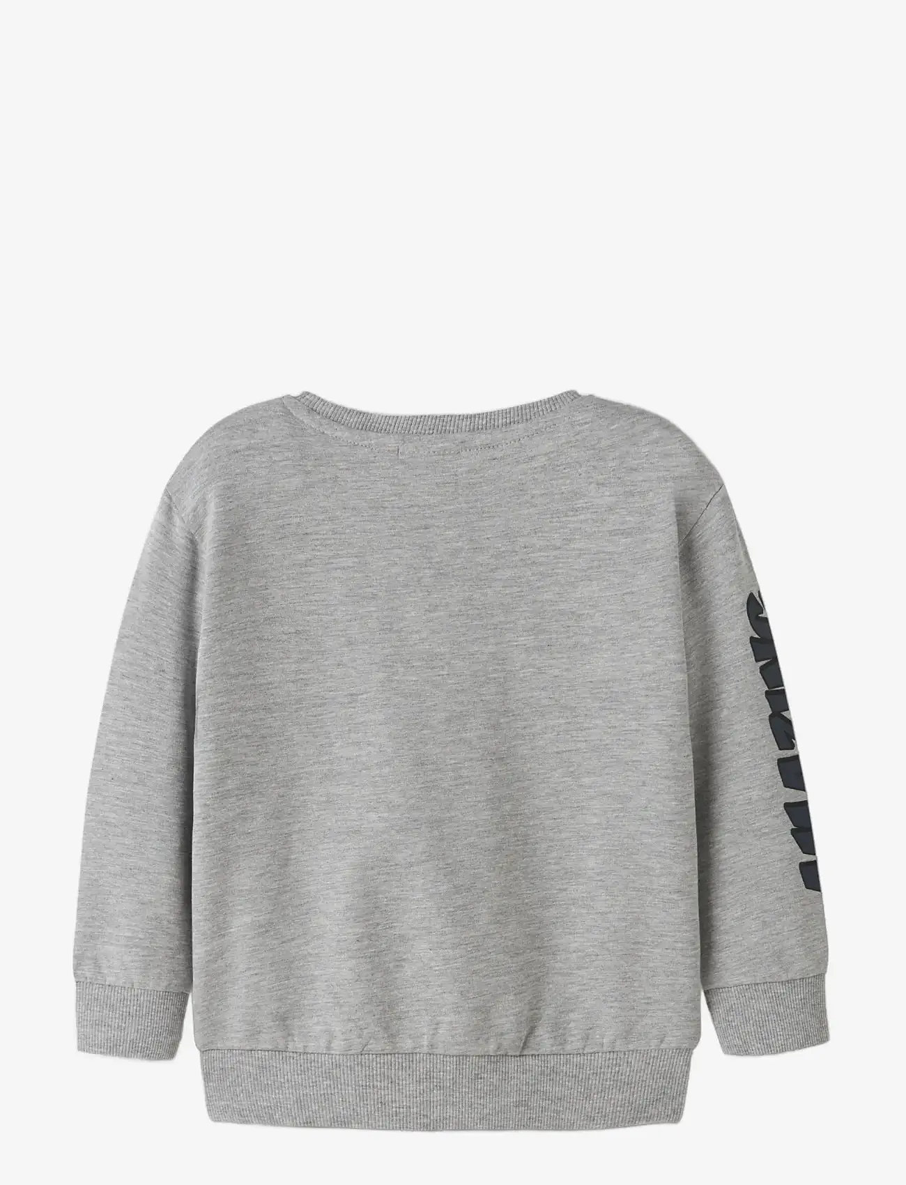name it - NMMFLOYD SPIDER NREG SWEAT BRU MAR - sweatshirts - grey melange - 1