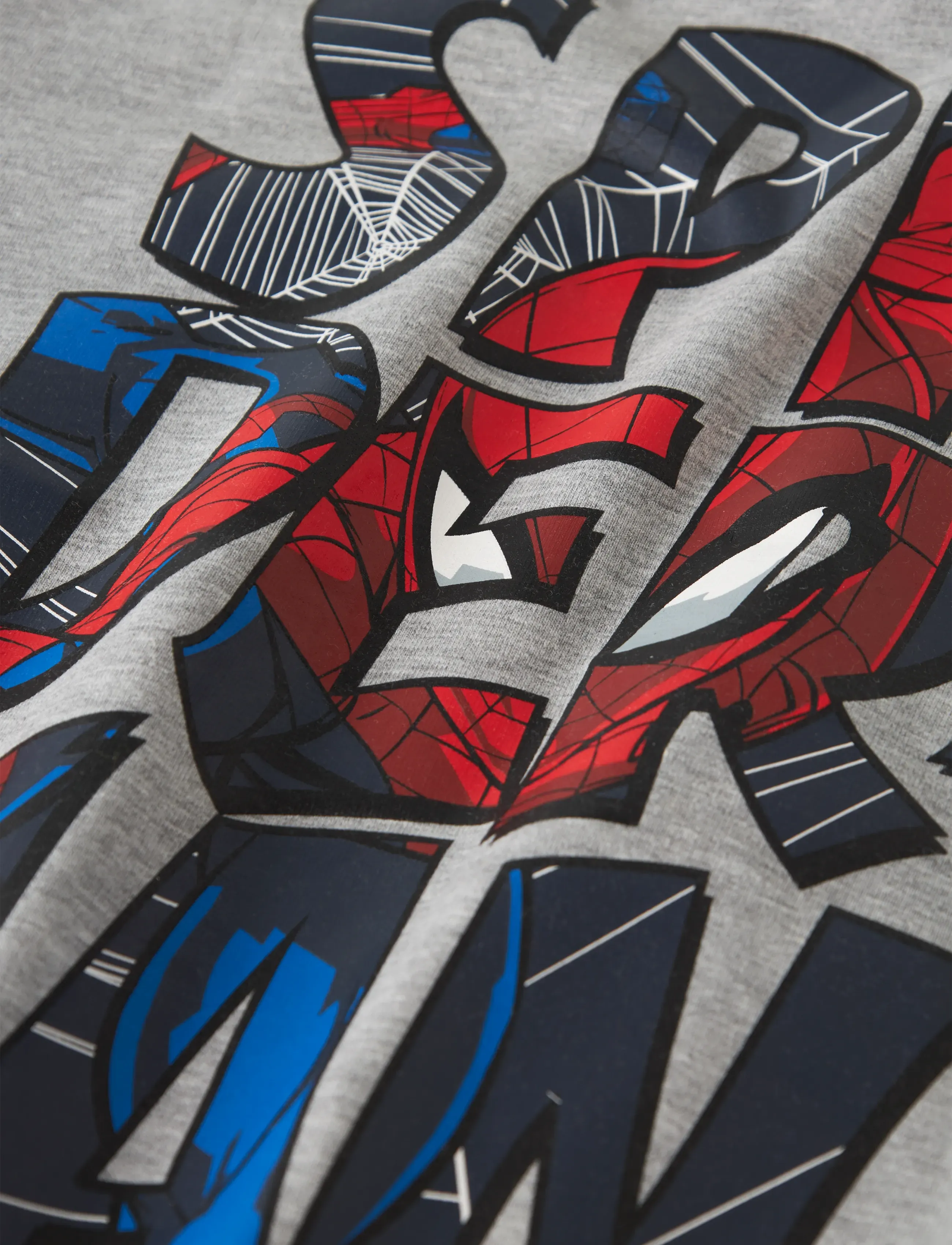 name it - NMMFLOYD SPIDER NREG SWEAT BRU MAR - bluzy - grey melange - 2