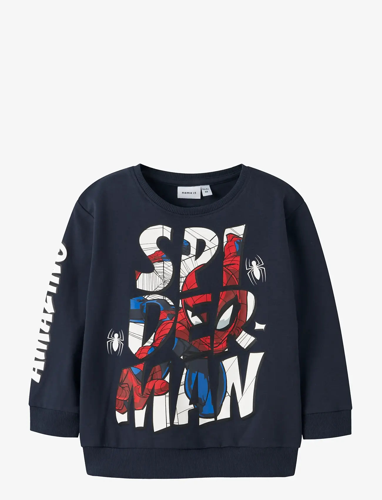 name it - NMMFLOYD SPIDER NREG SWEAT BRU MAR - sweatshirts - navy blazer - 1