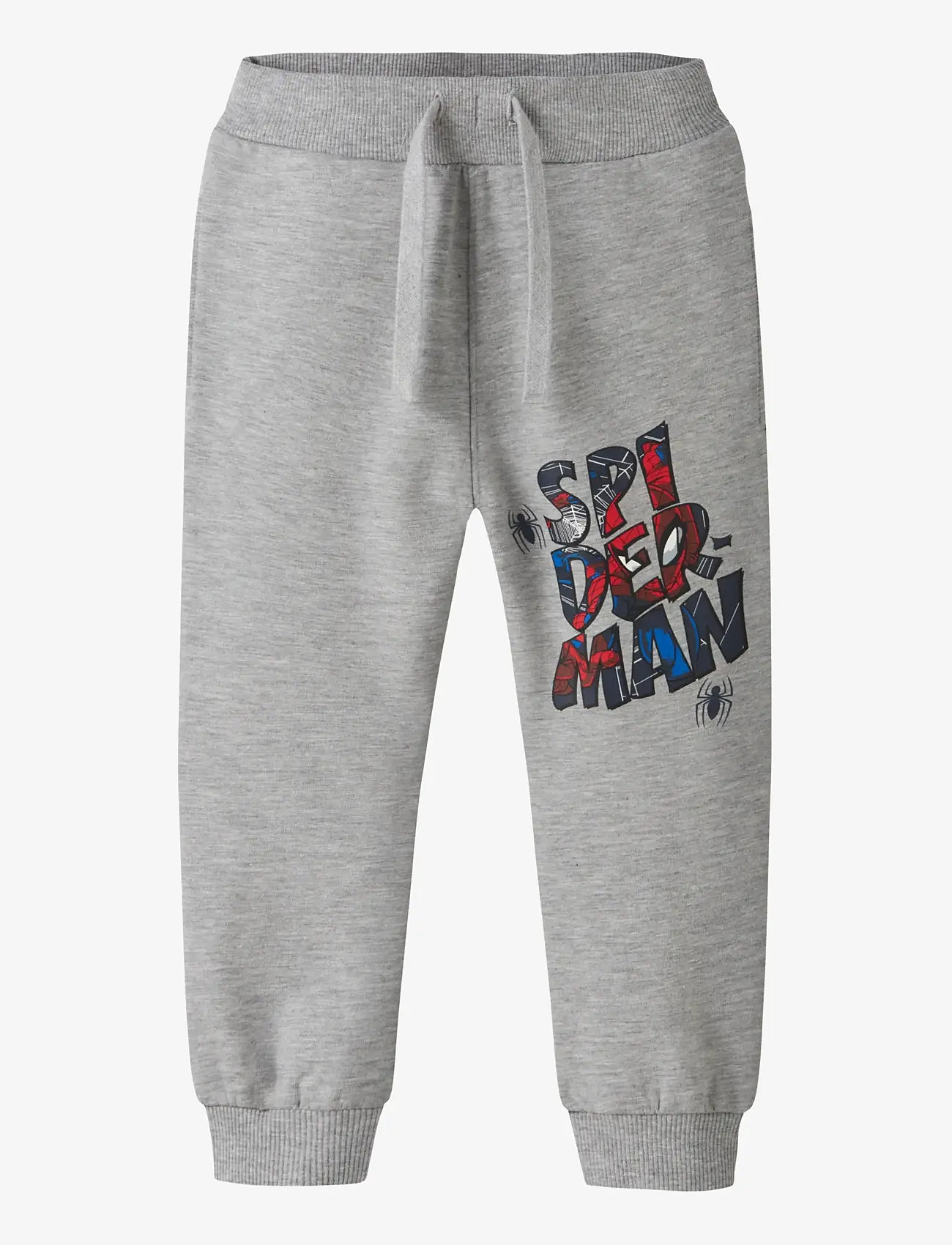 name it - NMMFLOYD SPIDER NREG SWE PANTS BRU MAR - mjukisbyxor - grey melange - 0