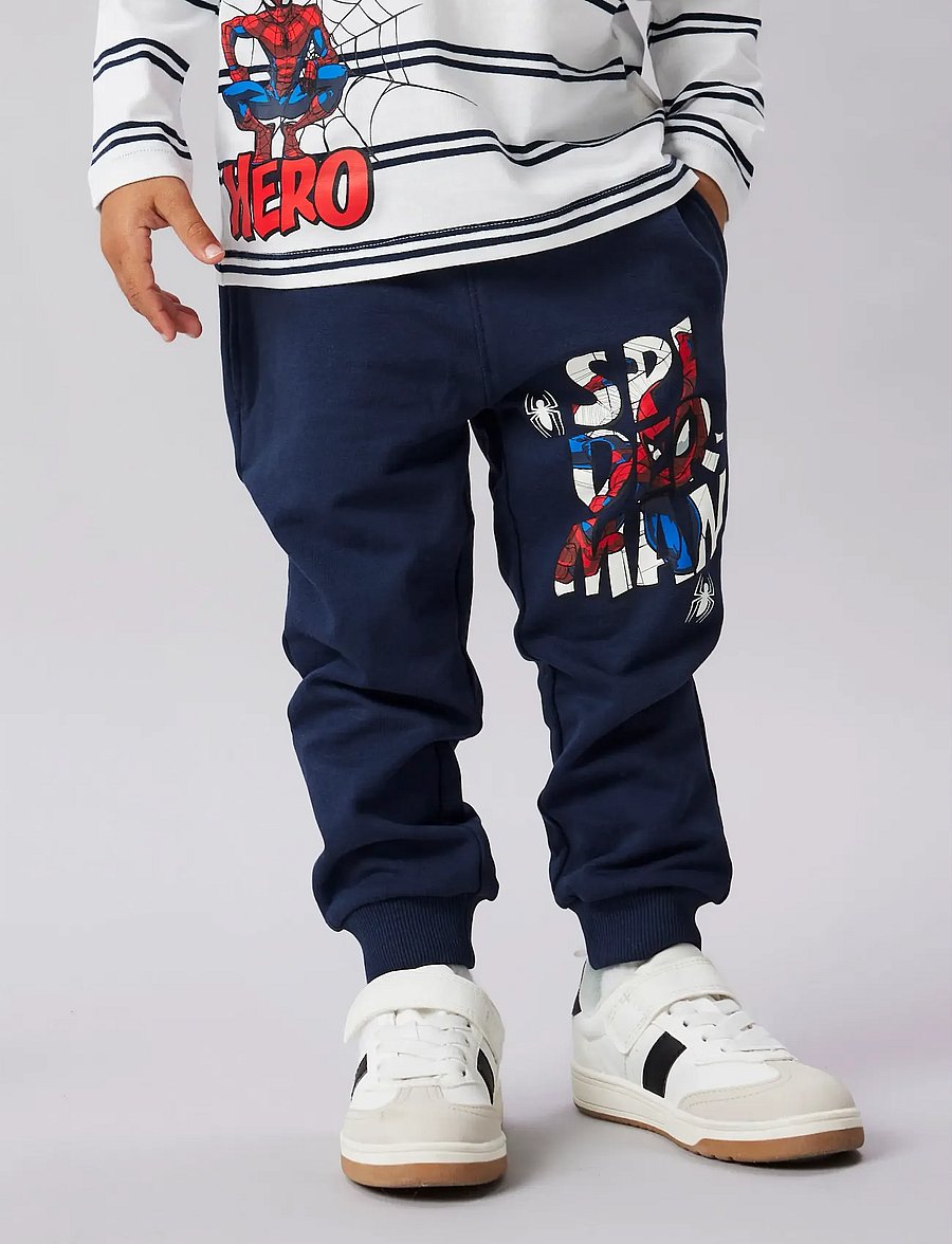 name it - NMMFLOYD SPIDER NREG SWE PANTS BRU MAR - spodnie dresowe - navy blazer - 3