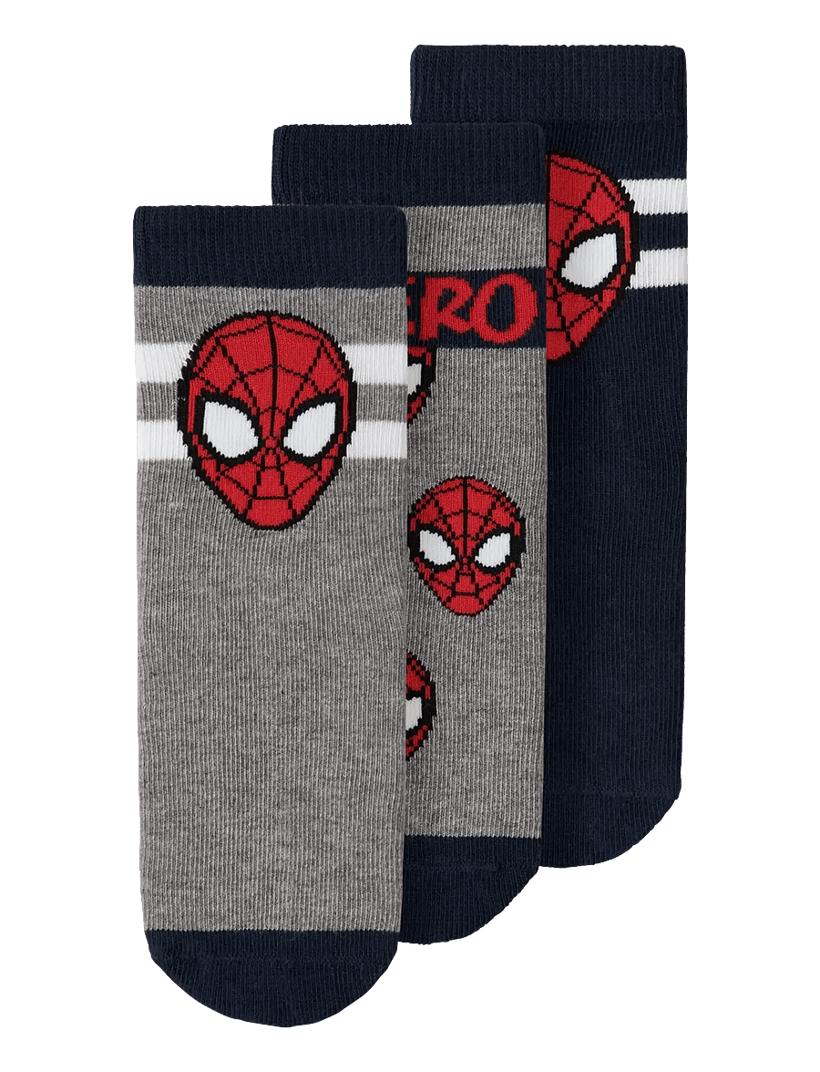 name it - NMMFRANKY SPIDER 3P SOCK MAR - kojinės - navy blazer - 1