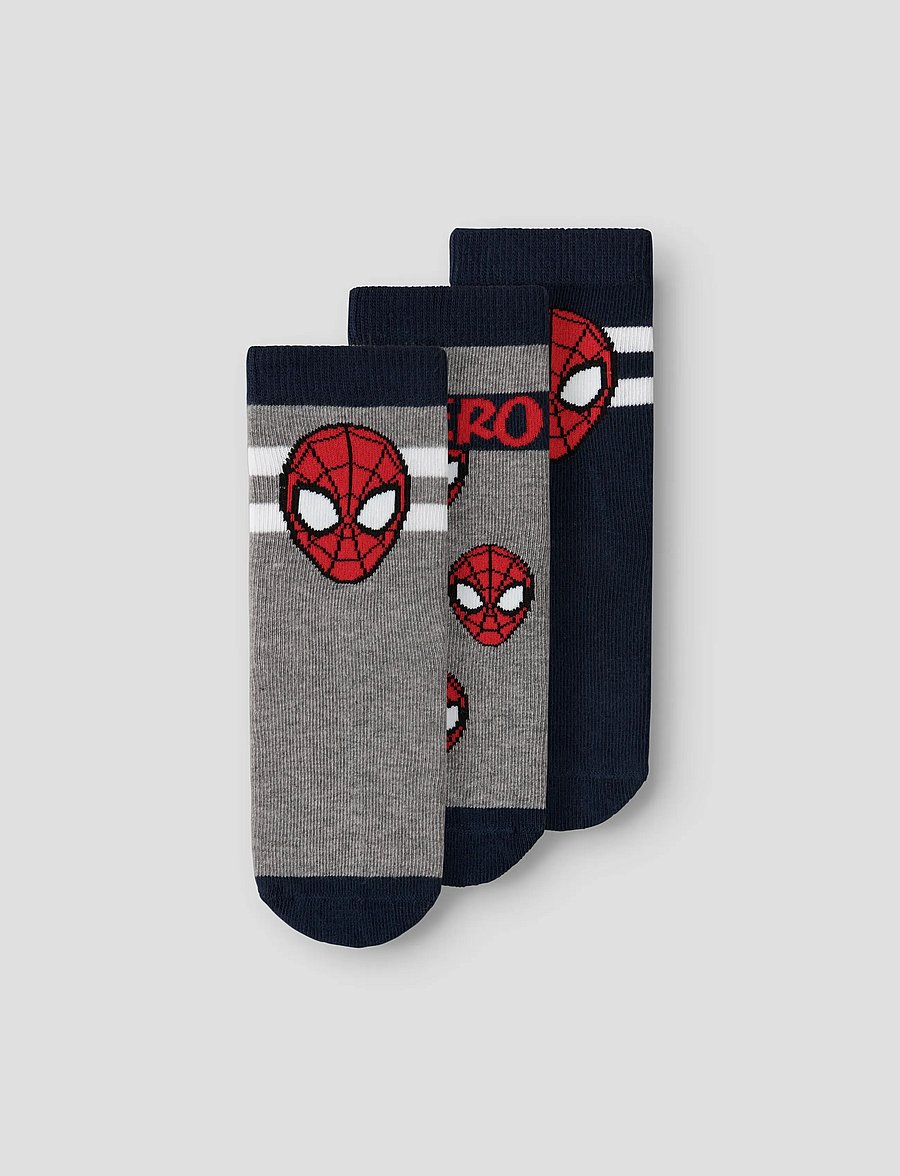 name it - NMMFRANKY SPIDER 3P SOCK MAR - kojinės - navy blazer - 0