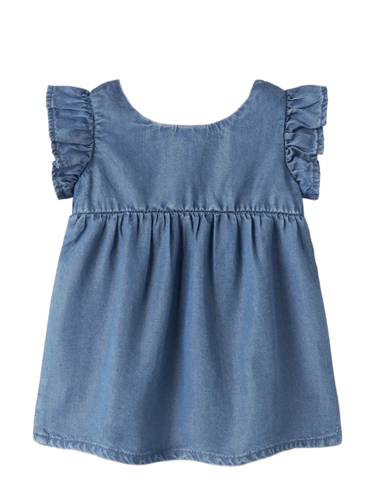 name it - NBFDAGMAR DNM DRESS 4054-OH J - ermalausir barnakjólar - medium blue denim - 1