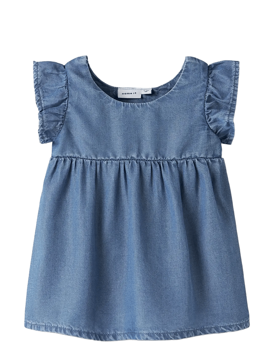 name it - NBFDAGMAR DNM DRESS 4054-OH J - Ärmellose babykleider - medium blue denim - 3