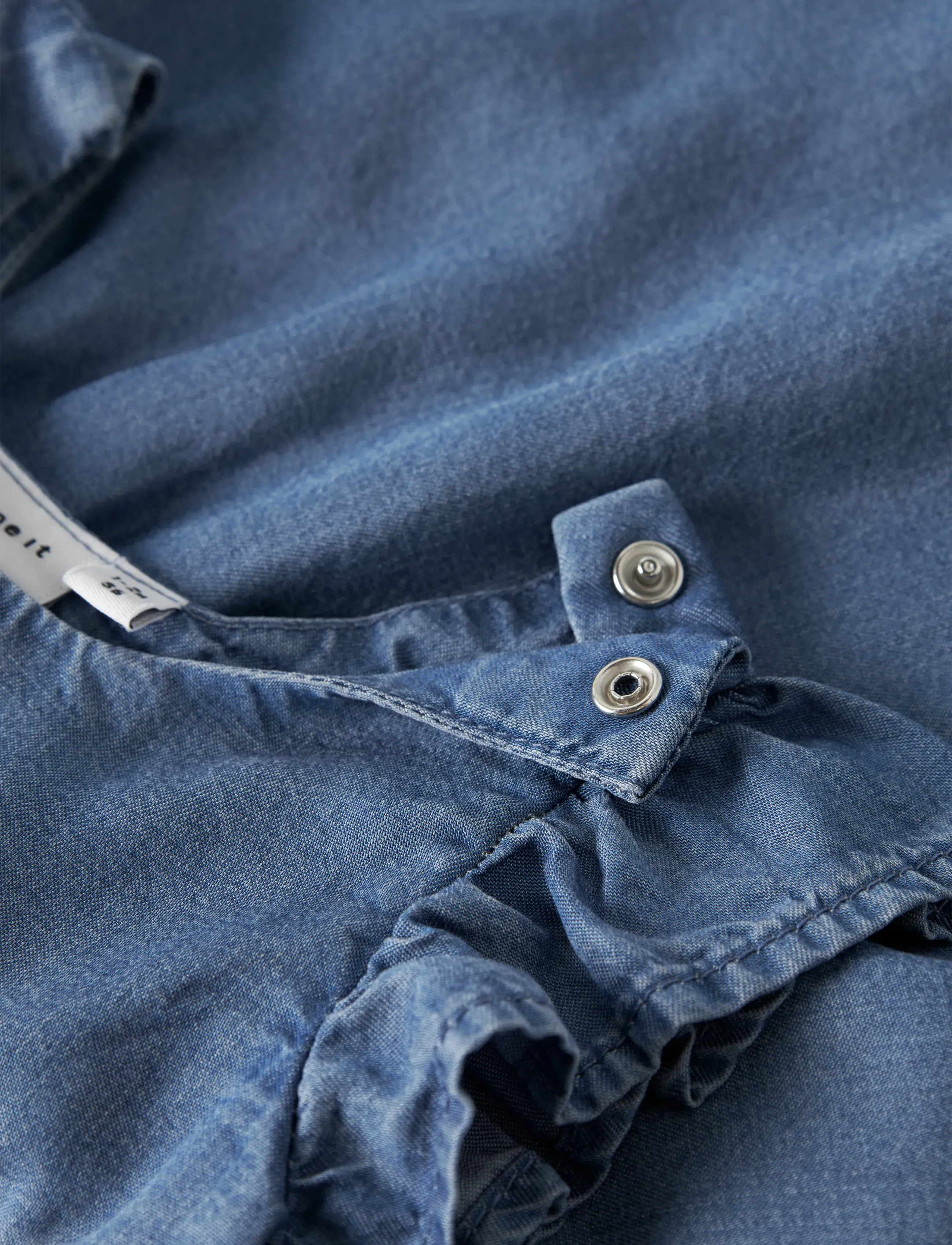 name it - NBFDAGMAR DNM DRESS 4054-OH J - ermalausir barnakjólar - medium blue denim - 4