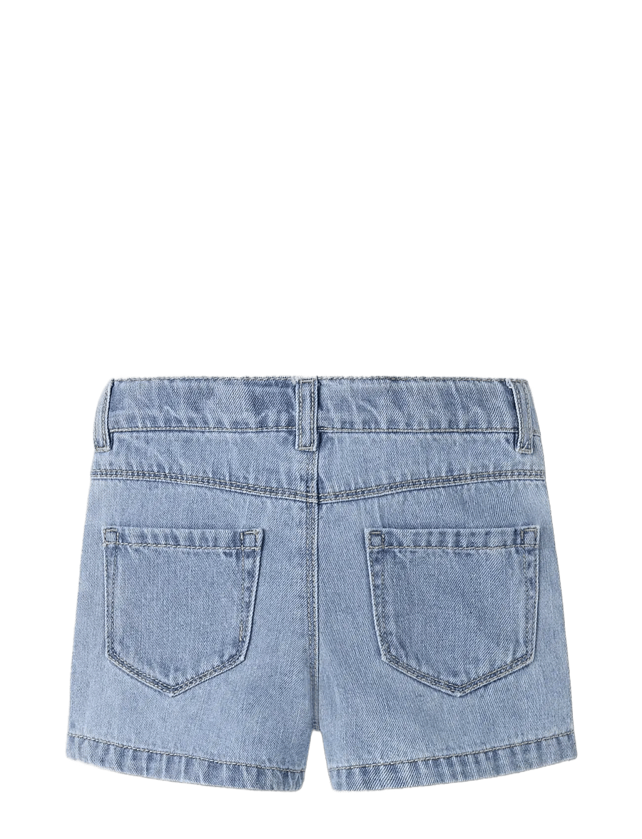 name it - NMFROSE MOM DNM ANGLAI SHORTS 1026-OV H - farkkushortsit - light blue denim - 1