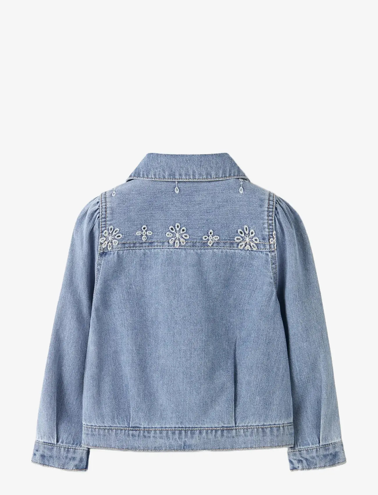 name it - NMFHARPER DNM ANGLAISE JACKET 1026-OV H - denim jackets - light blue denim - 1