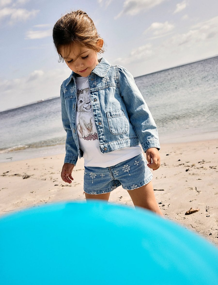 name it - NMFHARPER DNM ANGLAISE JACKET 1026-OV H - farkkutakit - light blue denim - 2