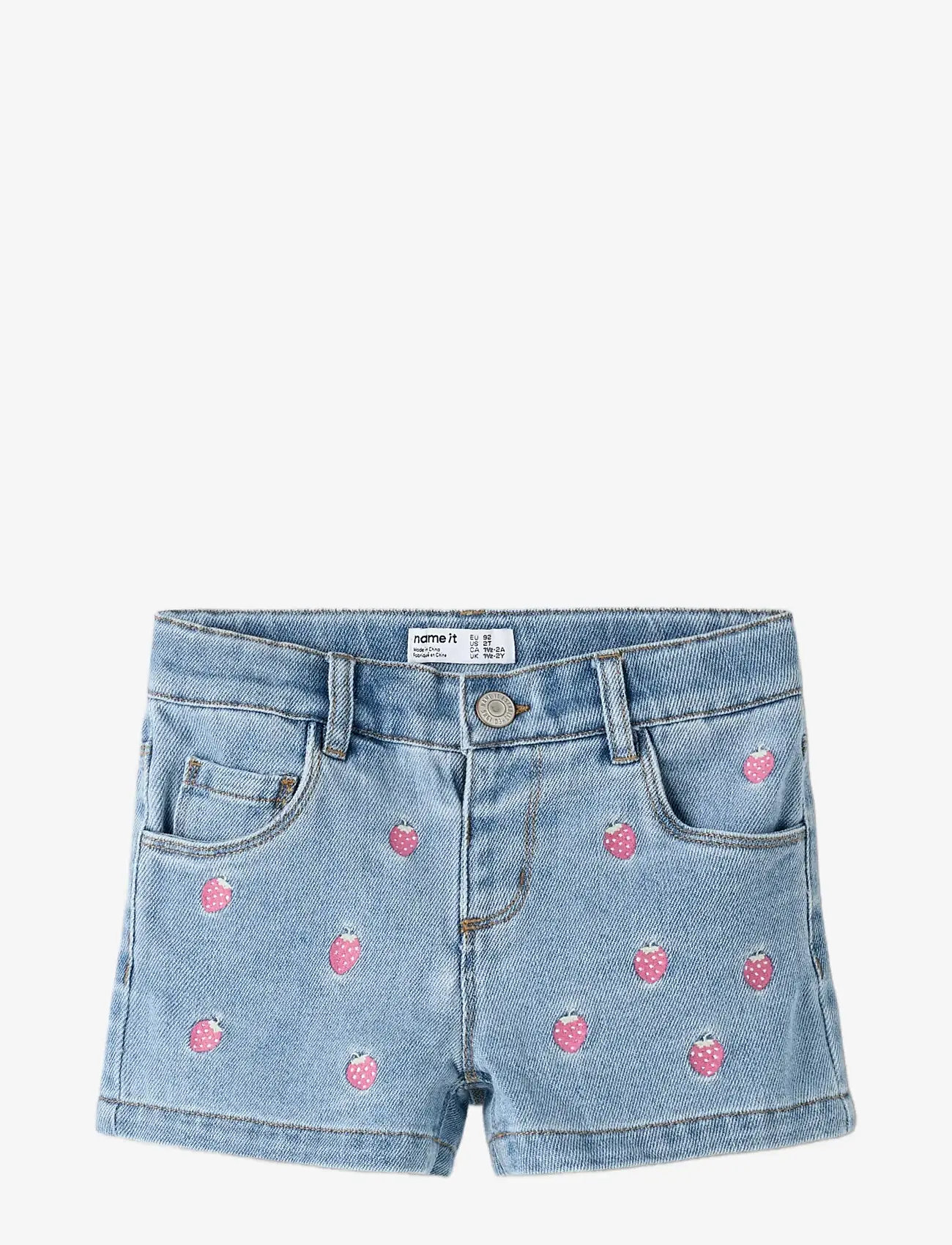 name it - NMFROSE REG EMB SHORTS 6202-IZ - denimshorts - light blue denim - 2