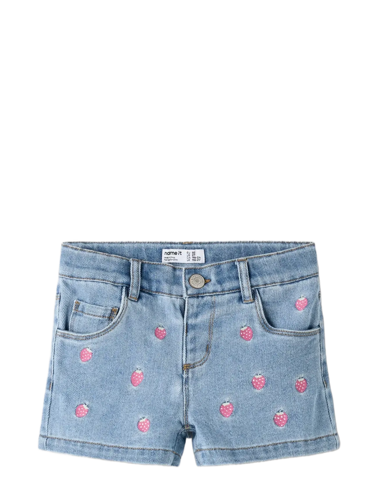 name it - NMFROSE REG EMB SHORTS 6202-IZ - jeansshorts - light blue denim - 2