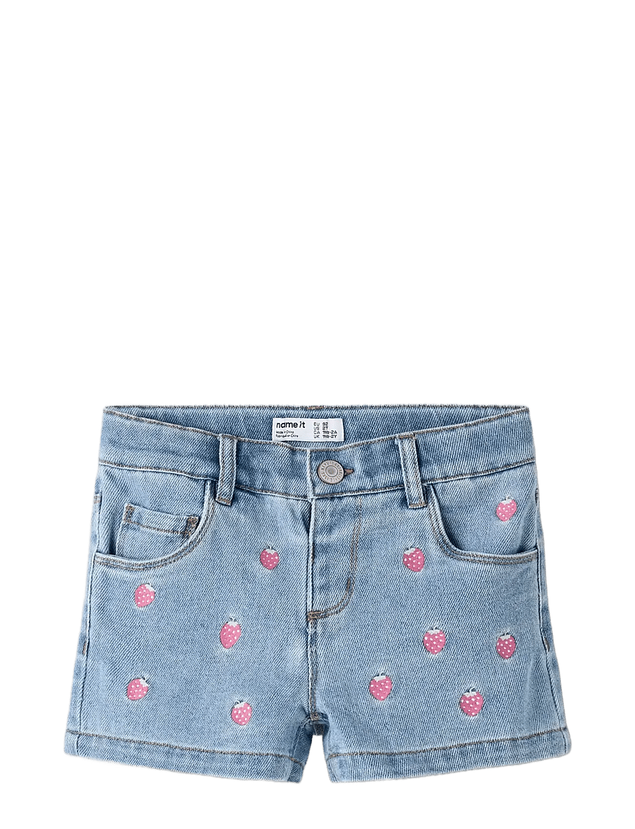name it - NMFROSE REG EMB SHORTS 6202-IZ - short en jeans - light blue denim - 2
