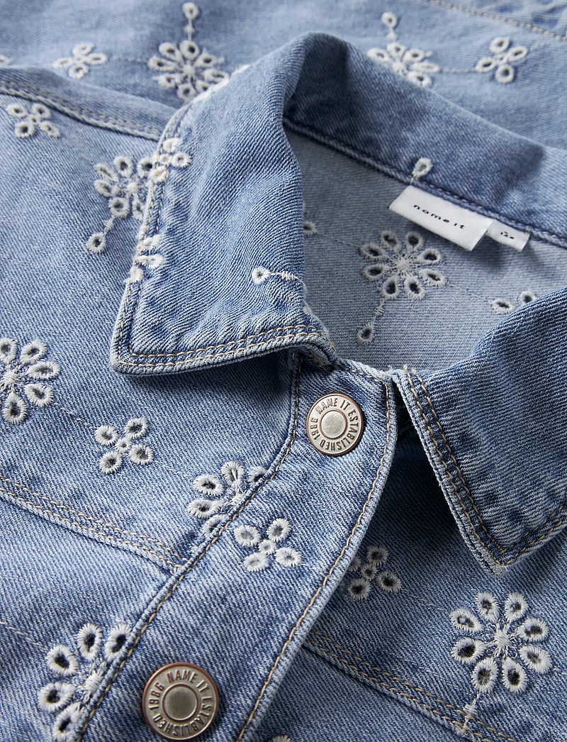 name it - NKFHARPER DNM ANGLAISE JACKET 1026-OV H - denim jackets - light blue denim - 2