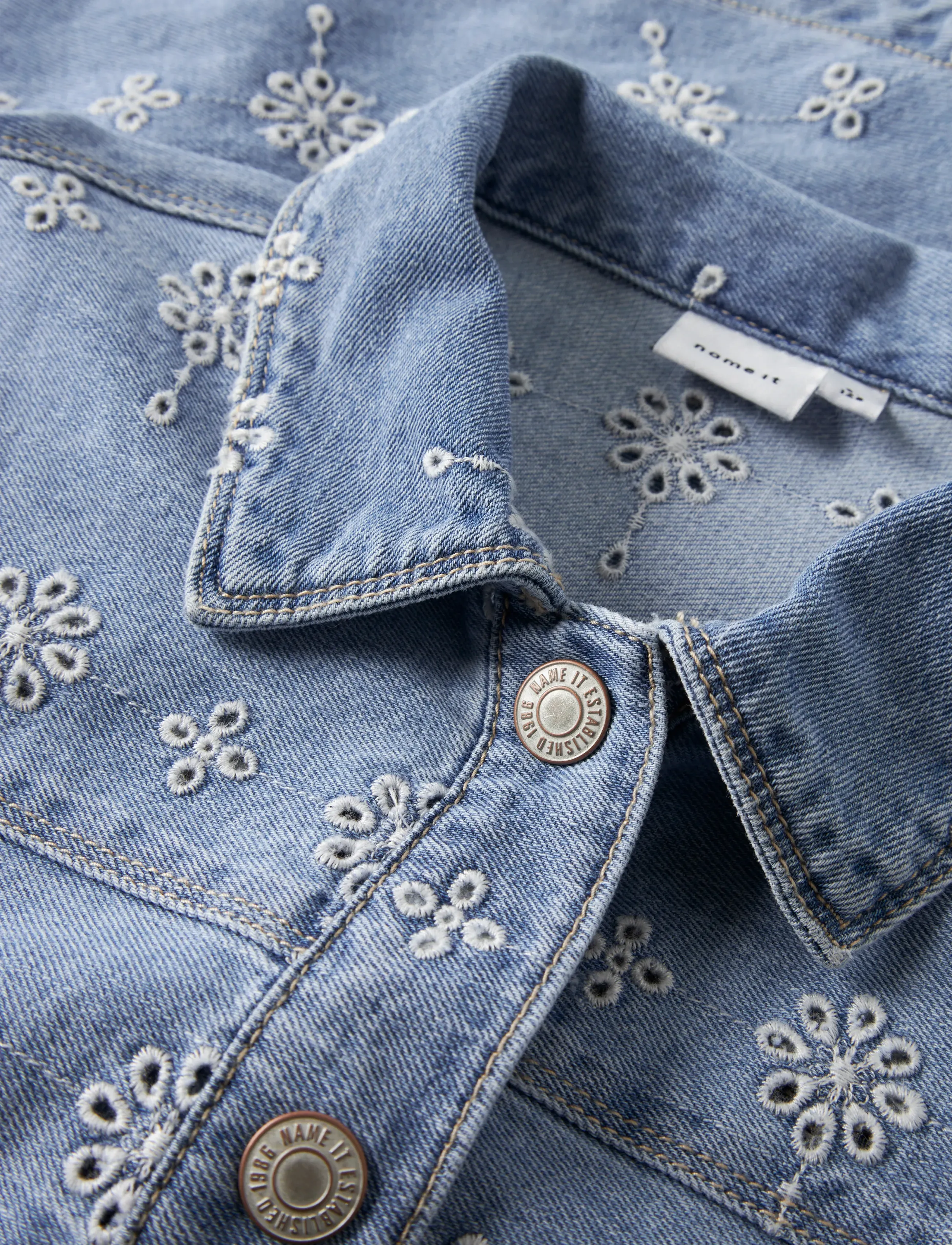 name it - NKFHARPER DNM ANGLAISE JACKET 1026-OV H - denimjakker - light blue denim - 2