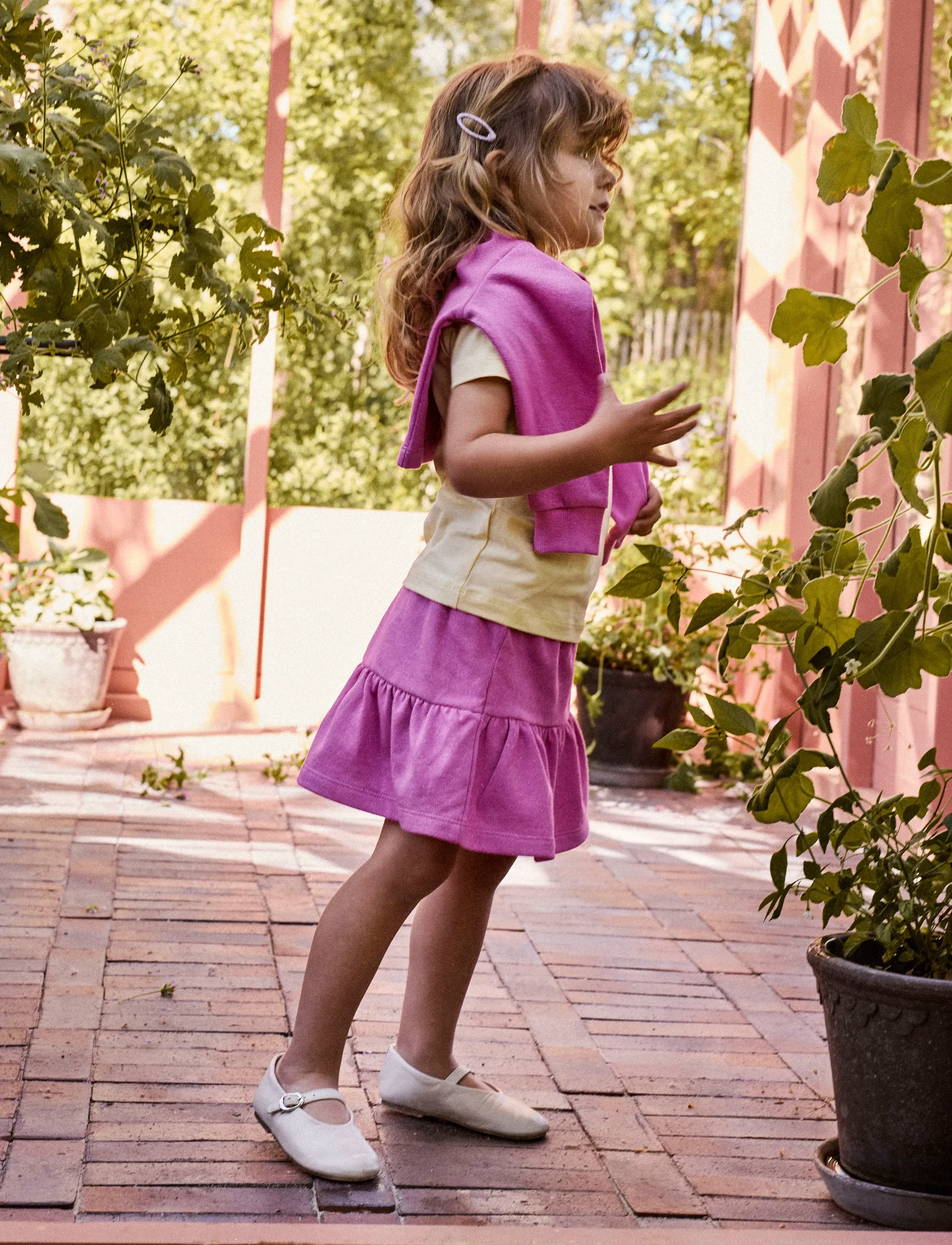 name it - NMFDITTER SWEAT SKIRT UNB - minihameet - strawberry moon - 4