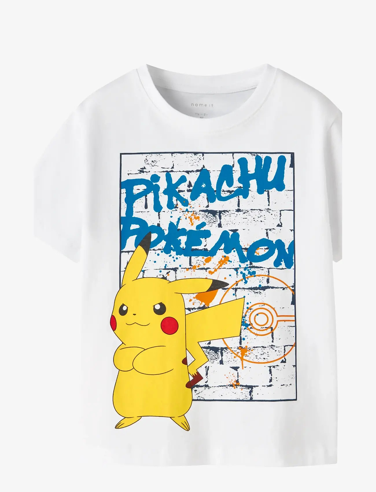 name it - NMMMIHAT POKEMON SS NREG TOP BOX SKY - kortærmede t-shirts - bright white - 0