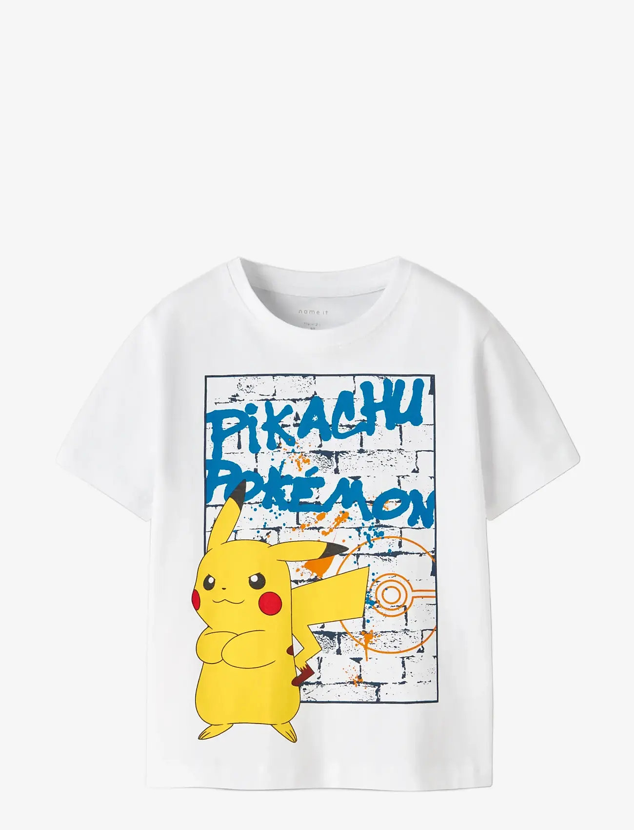 name it - NMMMIHAT POKEMON SS NREG TOP BOX SKY - kortærmede t-shirts - bright white - 2