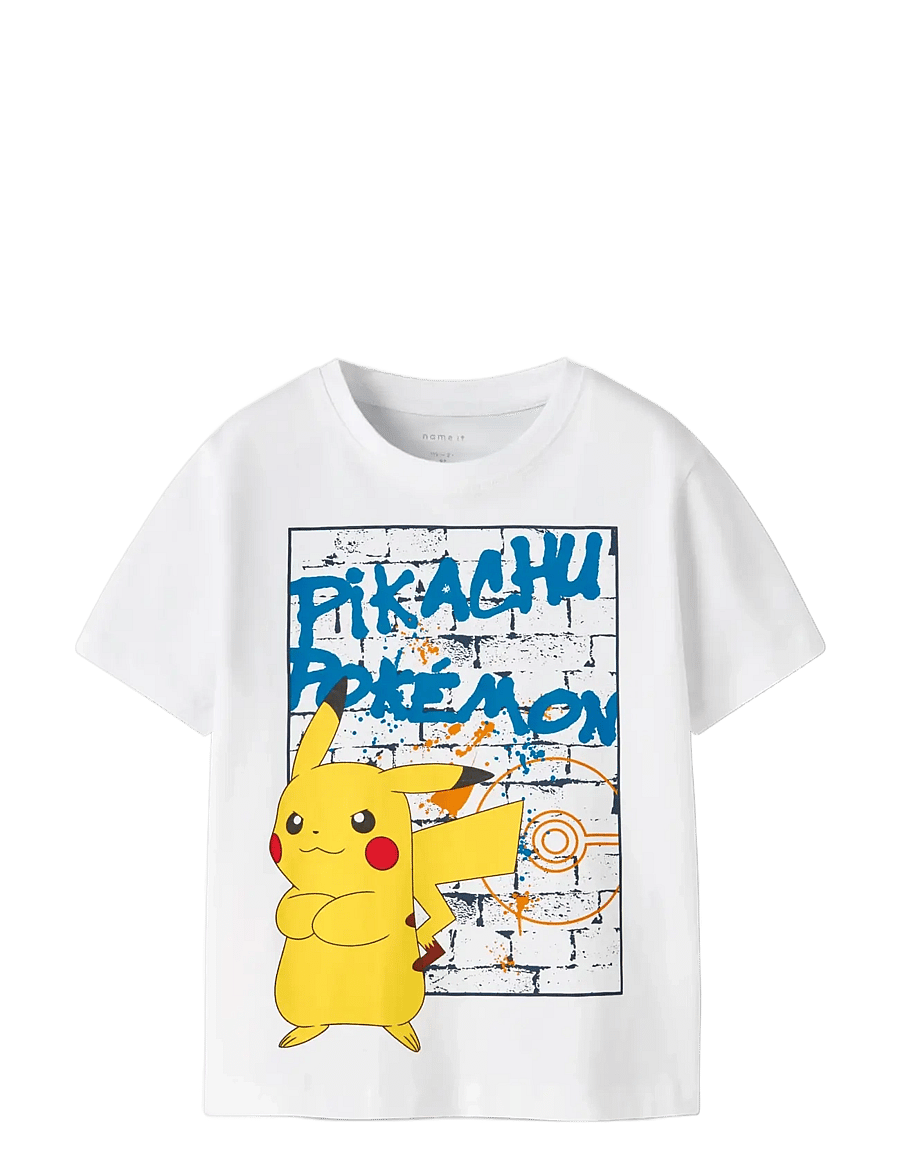 name it - NMMMIHAT POKEMON SS NREG TOP BOX SKY - kortärmade t-shirts - bright white - 2