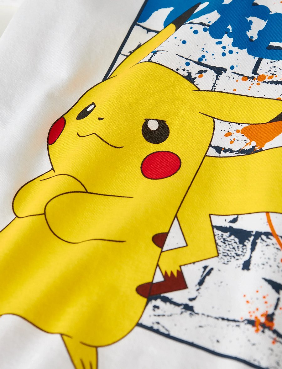 name it - NMMMIHAT POKEMON SS NREG TOP BOX SKY - kortärmade t-shirts - bright white - 3