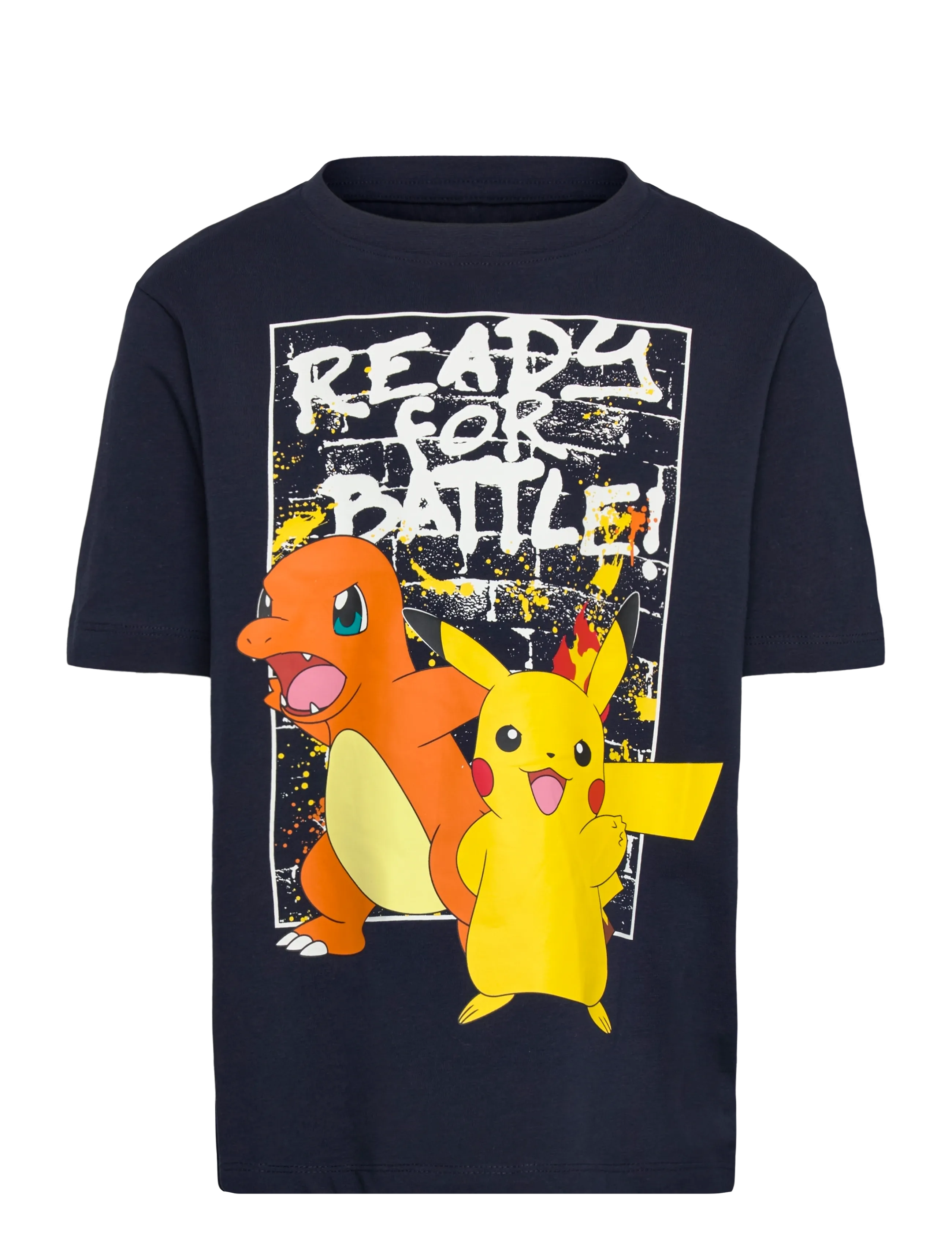 name it Nmmmihat Pokemon Ss Nreg Top Box Sky, Børn, Pokémon Printet T-Shirt, Navy, Str: 92