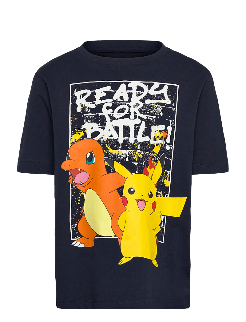 name it - NMMMIHAT POKEMON SS NREG TOP BOX SKY - kortærmede t-shirts - navy blazer - 0