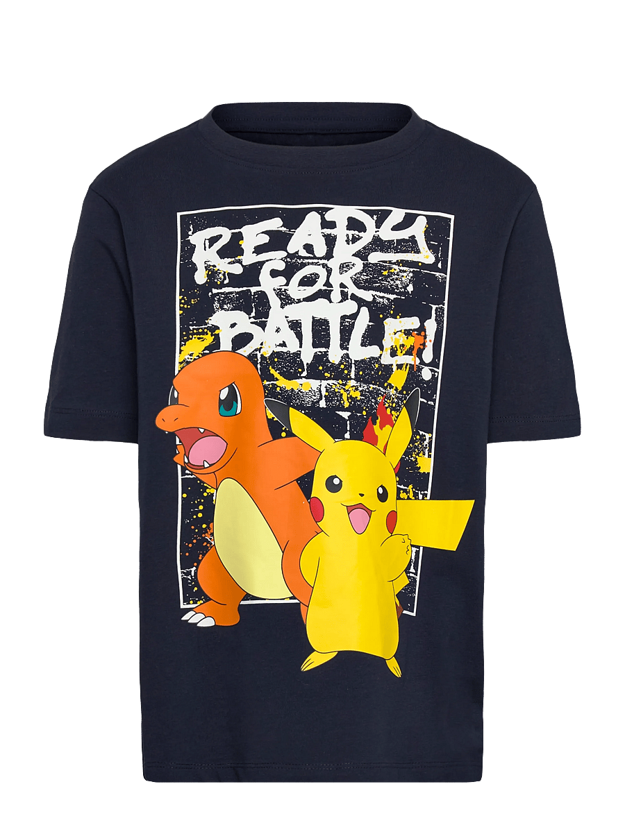 name it - NMMMIHAT POKEMON SS NREG TOP BOX SKY - kortärmade t-shirts - navy blazer - 0