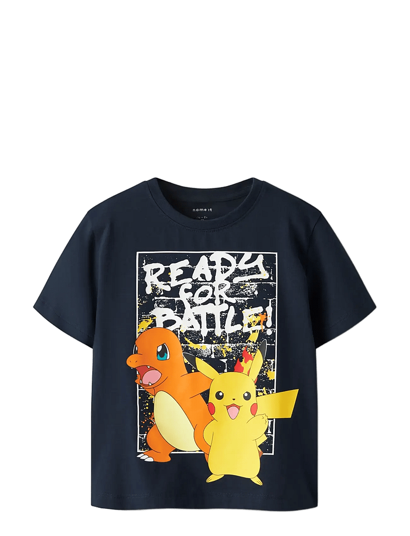 name it - NMMMIHAT POKEMON SS NREG TOP BOX SKY - kortærmede t-shirts - navy blazer - 2