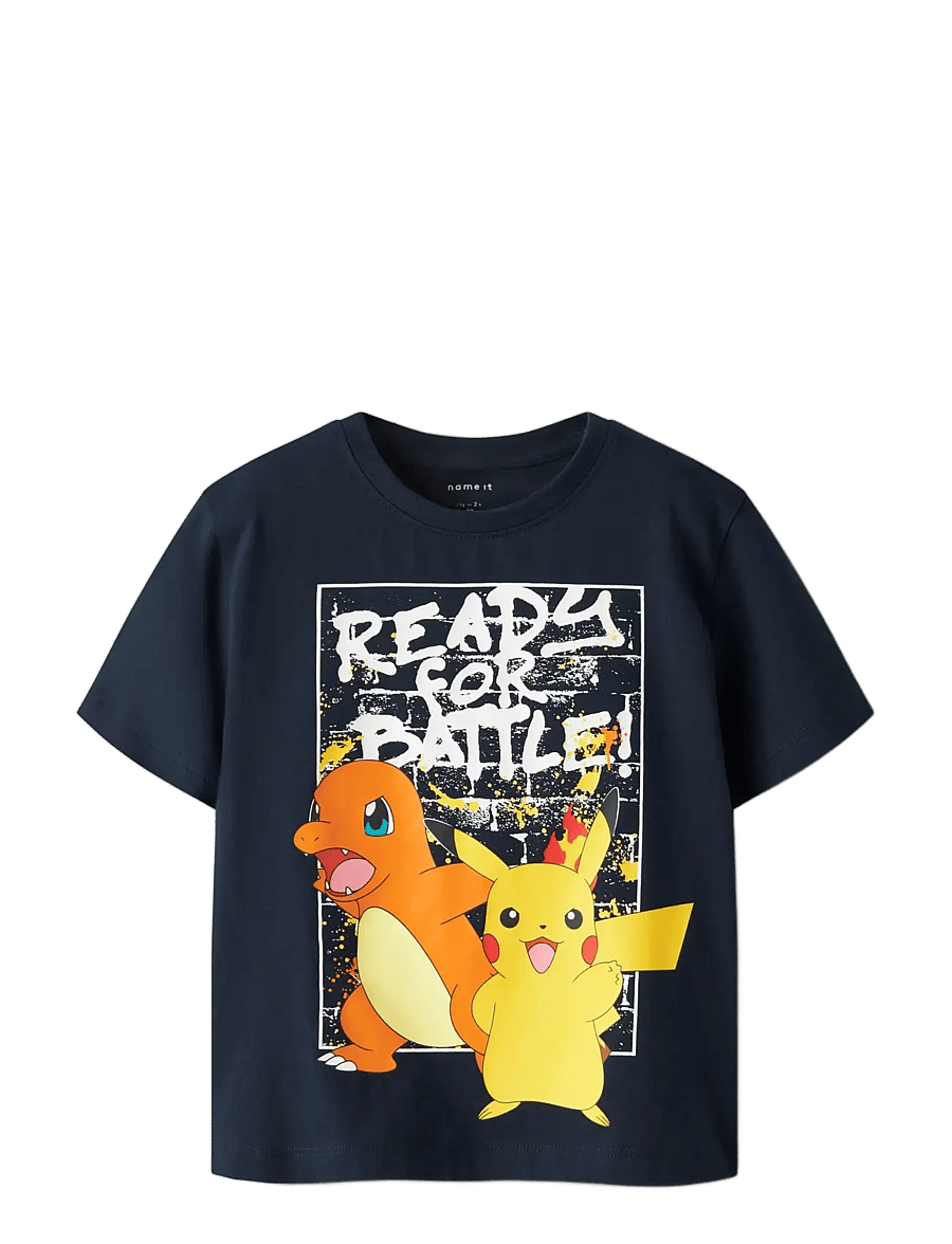 name it - NMMMIHAT POKEMON SS NREG TOP BOX SKY - kortärmade t-shirts - navy blazer - 2