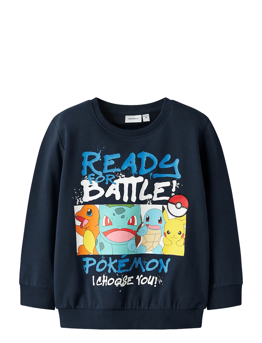 name it - NMMMUMI POKEMON NREG SWEAT UNB SKY - sweatshirts - navy blazer - 0
