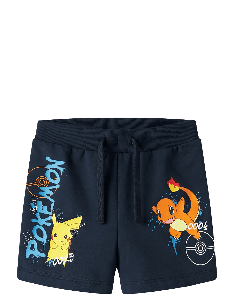 name it - NMMMUMI POKEMON LONG SWE SHORTS UNB SKY - sweatshorts - navy blazer - 0