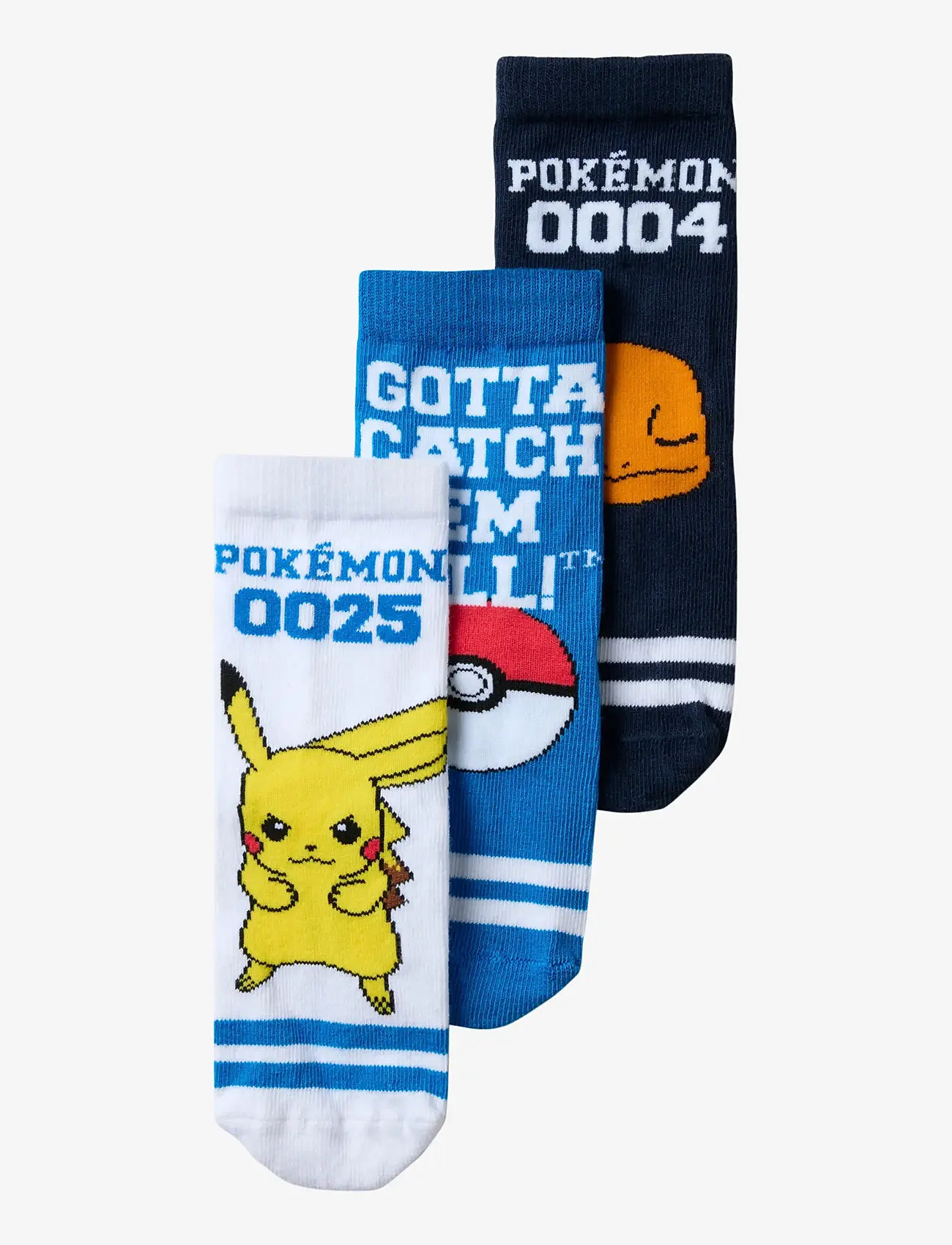 name it - NMMMASKE POKEMON 3P SOCK SKY - strømper - navy blazer - 0