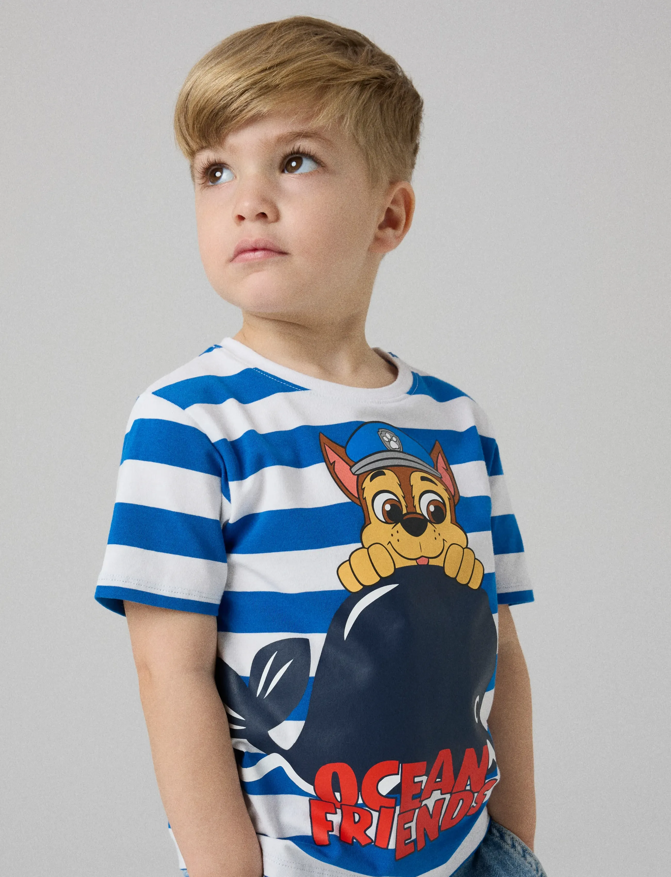 name it - NMMMILAN PAW SS NREG TOP BOX CPLG - kortærmede t-shirts - lapis blue - 3