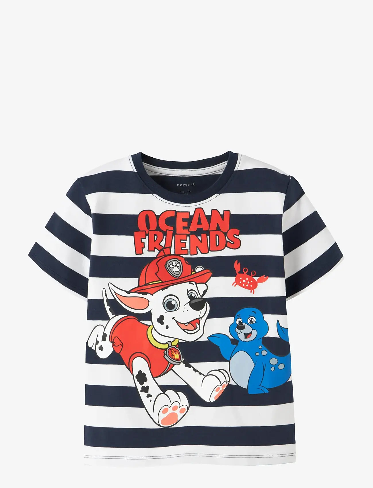 name it - NMMMILAN PAW SS NREG TOP BOX CPLG - kortærmede t-shirts - navy blazer - 0