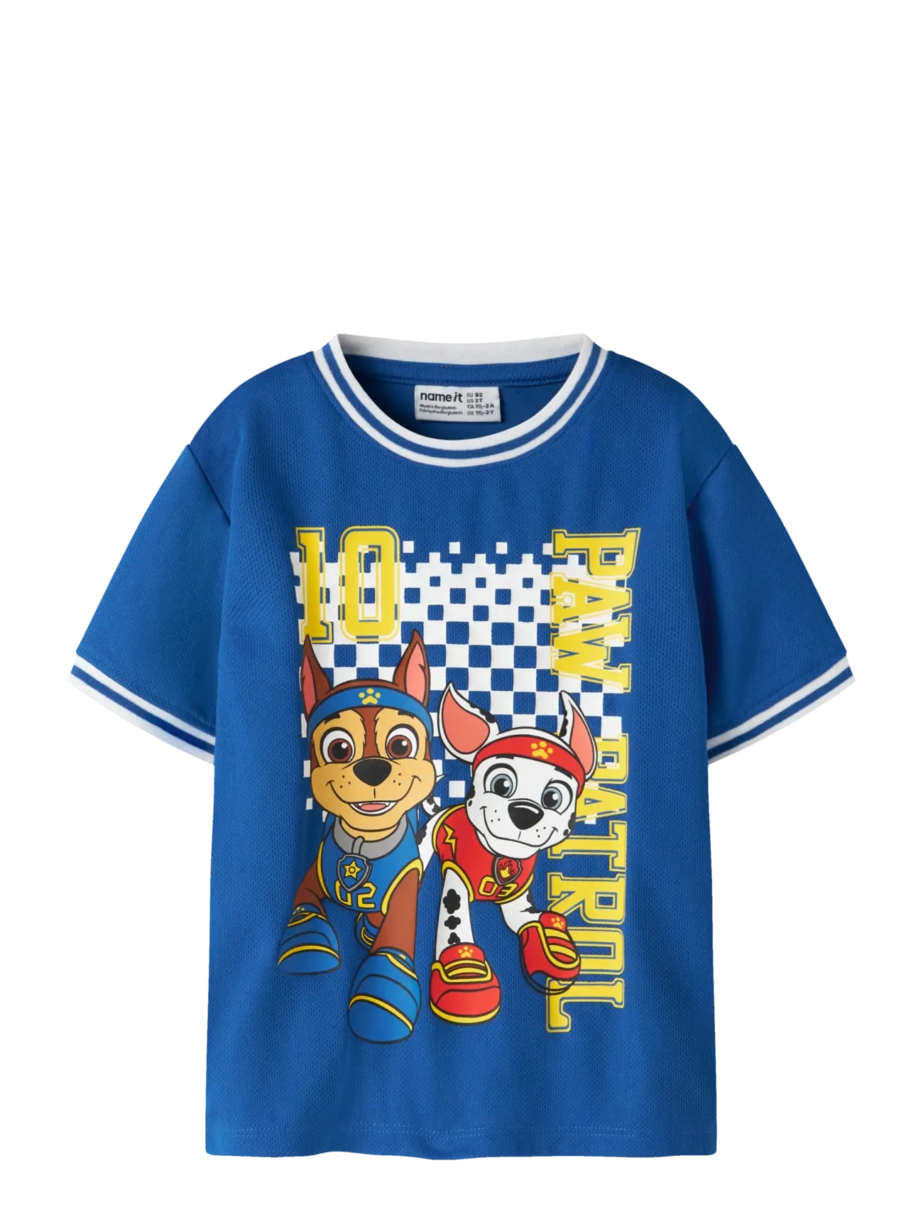 name it NMMMARGO PAW SS NREG POLY TOP CPLG - Shop by size - LAPIS BLUE / blue