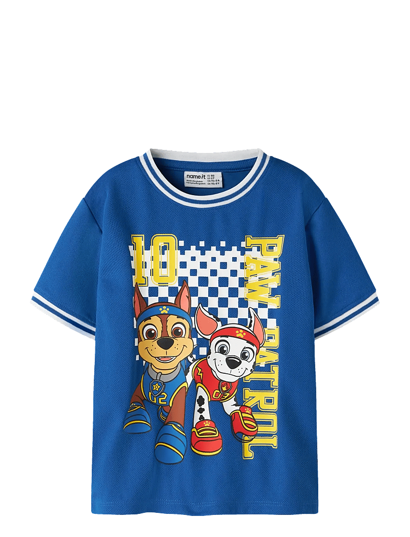 name it - NMMMARGO PAW SS NREG POLY TOP CPLG - kurzärmelige - lapis blue - 0