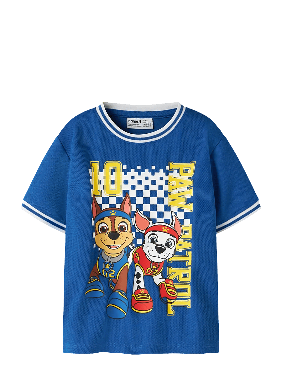 name it - NMMMARGO PAW SS NREG POLY TOP CPLG - kurzärmelige - lapis blue - 0