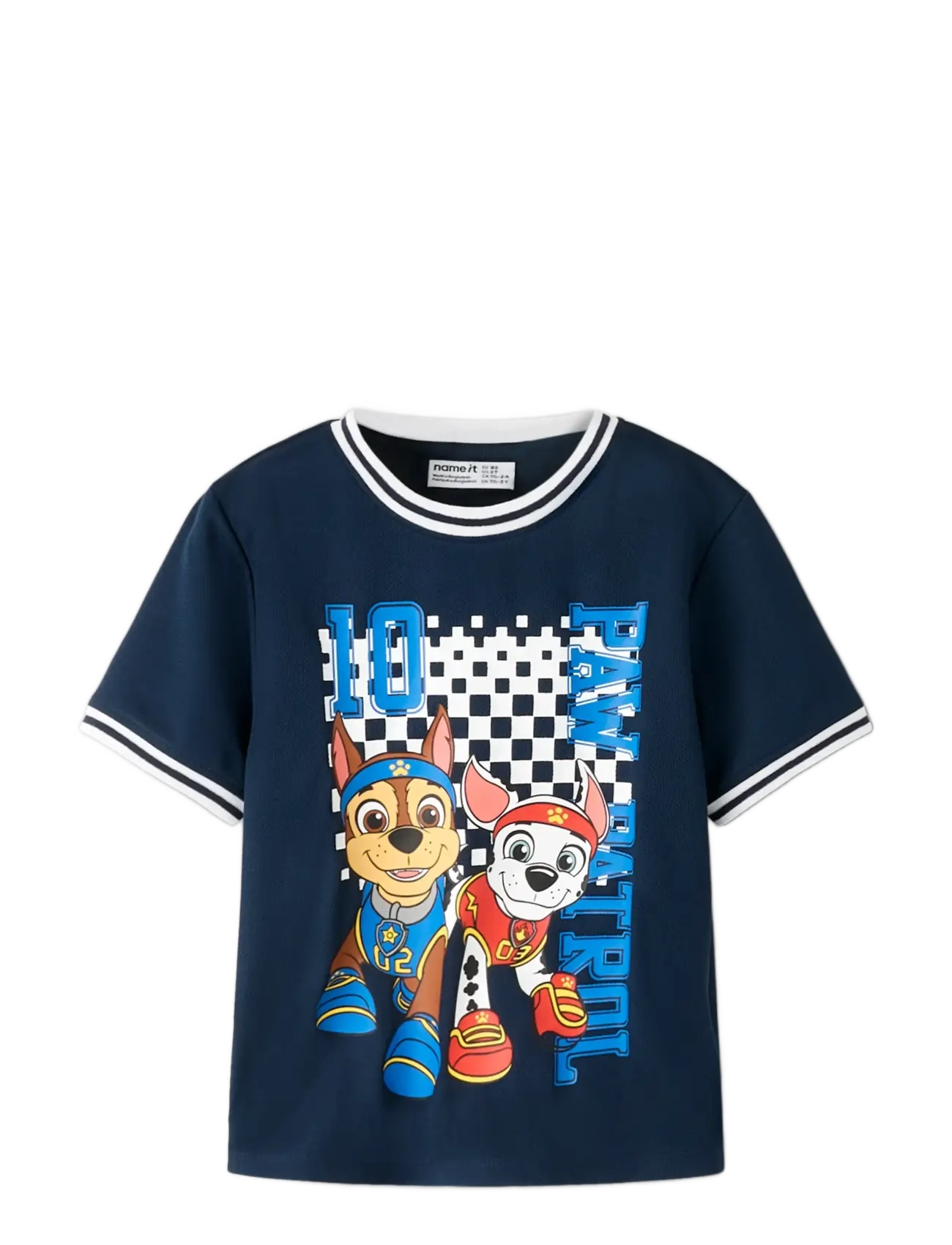 name it - NMMMARGO PAW SS NREG POLY TOP CPLG - short-sleeved t-shirts - navy blazer - 2