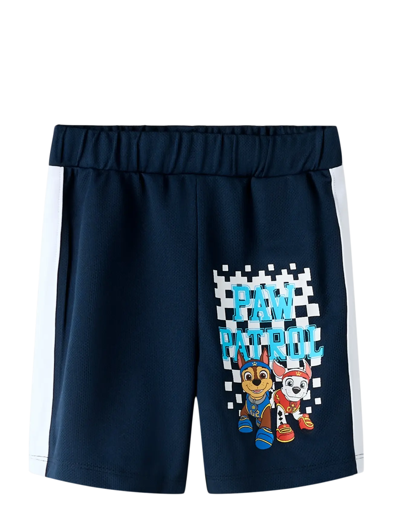 name it NMMMARGO PAW LONG NREG POLY SHORTS CPLG - Shorts - NAVY BLAZER / navy