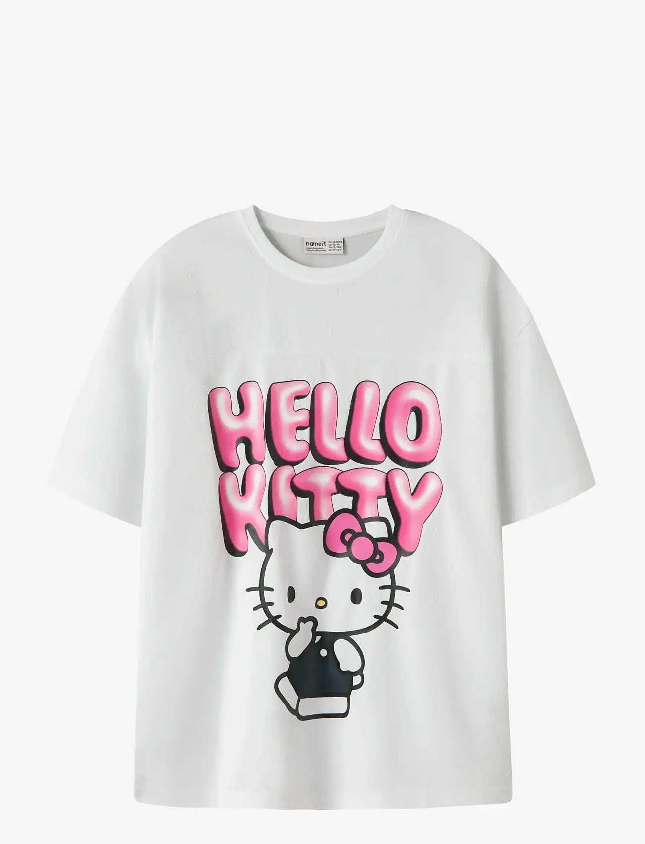 name it - NKFFOBA HELLOK SS RLX POLY TOP BOX SKY - kortærmede t-shirts - bright white - 1