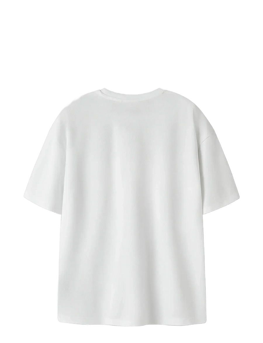name it - NKFFOBA HELLOK SS RLX POLY TOP BOX SKY - kurzärmelige - bright white - 2